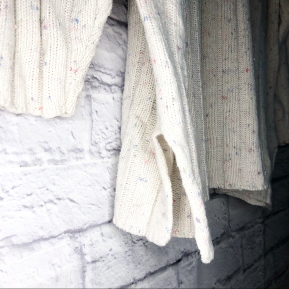 Maggie Lawrence White Multi-Colored Spec Sweater - Picture 4 of 8